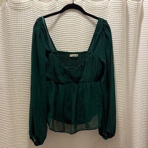 Abercrombie & Fitch Emerald Blouse